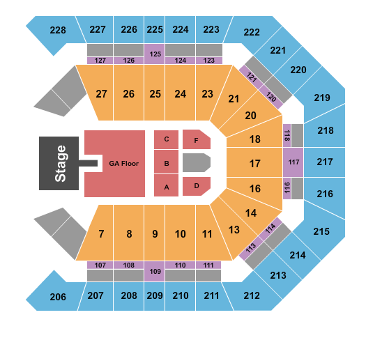 MGM Grand Garden Arena Demi Lovato Seating Chart